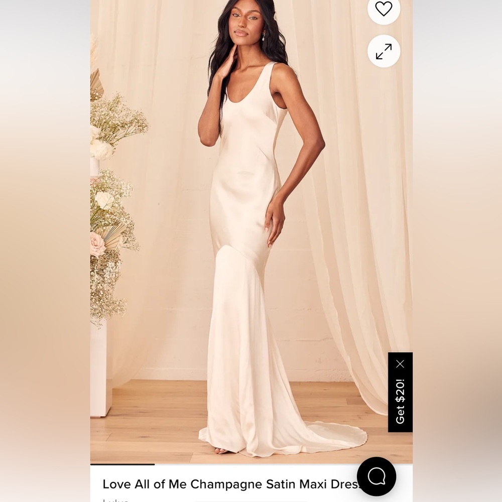 Love all of my champagne maxi dress